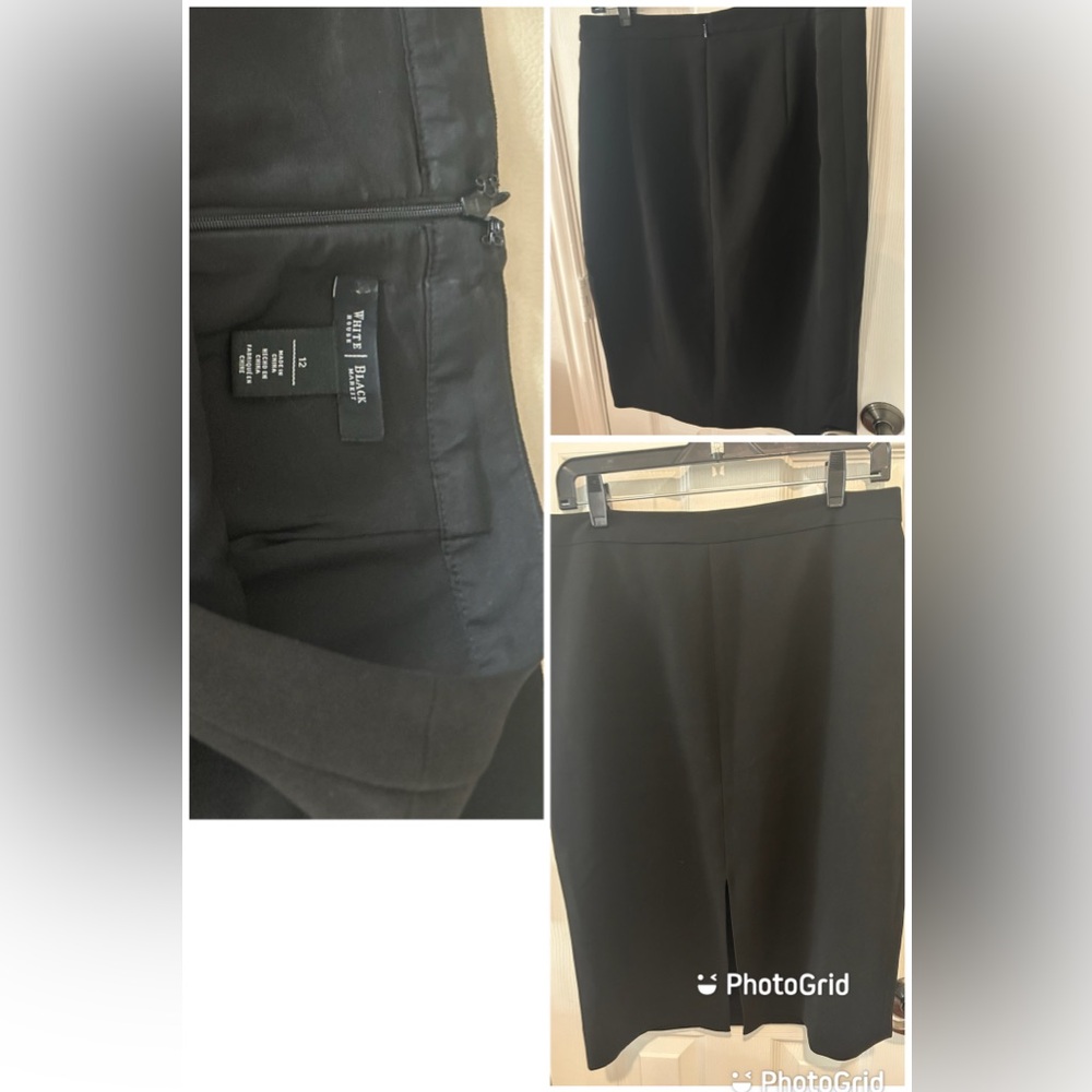 White House Black Market Black Pencil Skirt